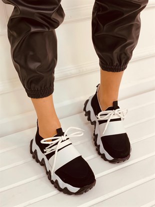 Siyah Beyaz (Elixir) Kadın Sneakers